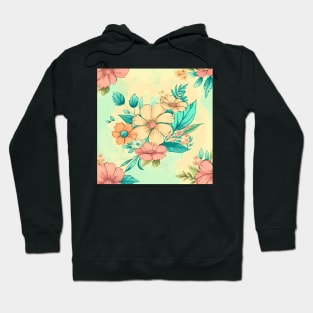 Spring Wildflower Pattern Hoodie